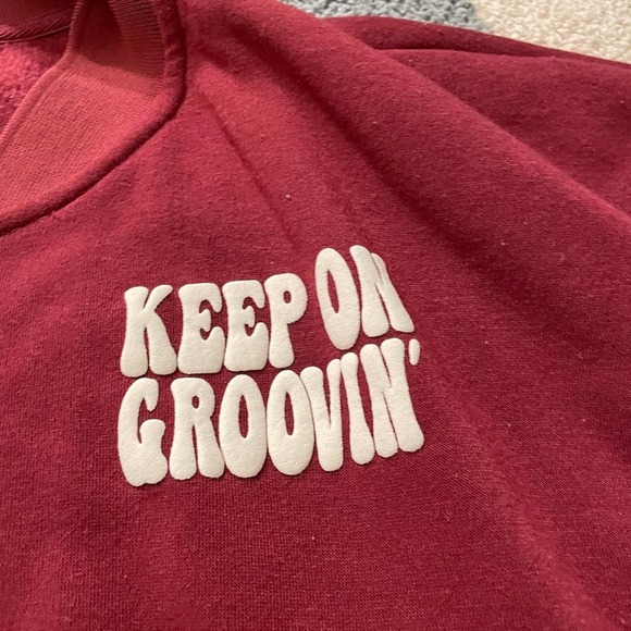 Hippie Rose “Keep on Groovin” Bomber Jacket - Picture 5 of 5